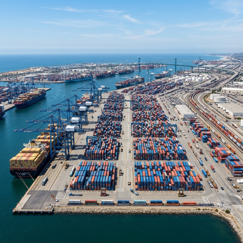 Bustling US transloading facility